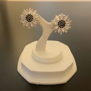 Swarovski crystal flower earrings